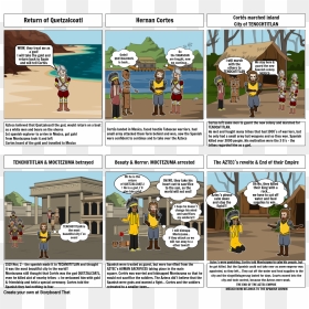 Comic About Hernan Cortes And Moctezuma, HD Png Download - quetzalcoatl png