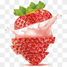 Soy Mixed With Fruits - Strawberry Juice Splash Png, Transparent Png - snapple png