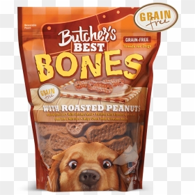 Butcher's Best Bones With Roasted Peanuts 3 Lb, HD Png Download - dog bones png