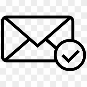 Email Verified Outlined Interface Symbol Of Closed - Our Email Address Has Changed, HD Png Download - verified png