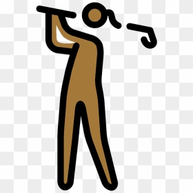 Woman Golfing Emoji Clipart - Clip Art, HD Png Download - throw up emoji png
