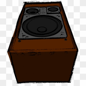 Big Old Speaker Vector Image - Loudspeaker, HD Png Download - speaker vector png