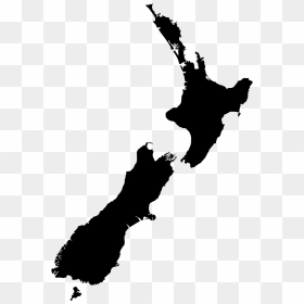 New Zealand Map Svg, HD Png Download - skateboard silhouette png