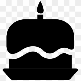 Two Layer Birthday Cake With Candle - Gwanghwamun Gate, HD Png Download - birthday cake silhouette png