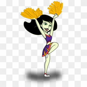 Free Download Cheerleader Clipart Black And White - Kim Possible Cheer Outfit, HD Png Download - cheerleader clipart png