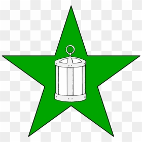 On A Mullet Vert A Lantern Argent - Hap Arnold Wings Svg, HD Png Download - green lantern symbol png