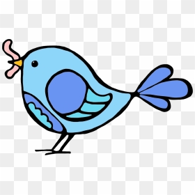 With Worm Png Transparent Images Pluspng Clip - Cartoon Bird With Worm, Png Download - mouth clipart png