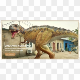 Animatronic Dinosaur - Carnotaurus Animatronic, HD Png Download - dilophosaurus png