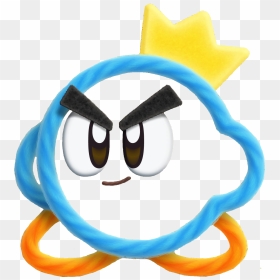 Transparent Zzz Clipart - Kirby's Epic Yarn Prince Fluff, HD Png Download - kirby star allies png