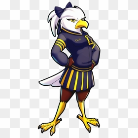 Cheerleader Clipart Eagle - Liberty North High School Mascot, HD Png Download - cheerleader clipart png