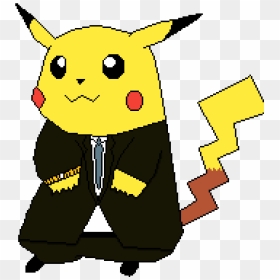 Pikachu In A Tuxedo - Cartoon, HD Png Download - tuxedo mask png