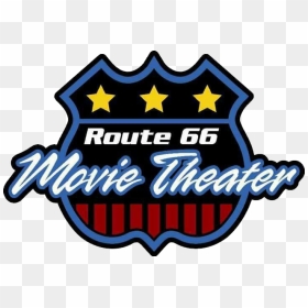 Route 66 Movie Theater Logo - Emblem, HD Png Download - route 66 logo png