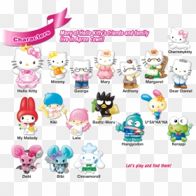 Characters Many Of Hello Kitty"s Friends And Family, HD Png Download - cinnamoroll png