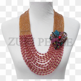 Handmade Unique Pearl Jewelry, Made With Pink Pearl - Necklace, HD Png Download - strand of pearls png
