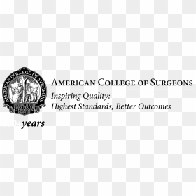Acs 100 Logo Bw Rgb - American College Of Surgeons Black Text Logo, HD Png Download - acs logo png