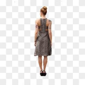 Dress 2 Back - Standing, HD Png Download - woman back png