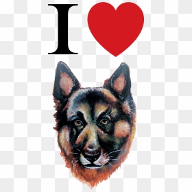 Old German Shepherd Dog, HD Png Download - german shepherd silhouette png