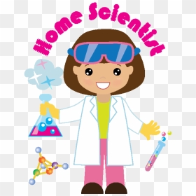 Library Girl Scout Brownie Clipart - Girl Scientist Clipart, HD Png Download - scientist clipart png