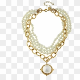 Susan Shaw Cotton Pearl Cab Multi-strand Pearl Necklace - Necklace, HD Png Download - strand of pearls png