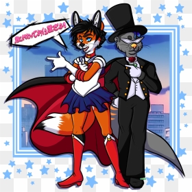 Tsuki Ni Kawatte, Oshioki Yo - Cartoon, HD Png Download - tuxedo mask png