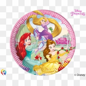 Transparent Disney Princess Crown Png - Disney Princess Party Plates, Png Download - disney princess crown png