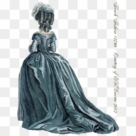Transparent Victorian Woman Png - 17th Century French Fashion Png, Png Download - woman back png
