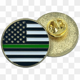Thin Green Line Pin American Flag Army, Security, Border - Flag Of The United States, HD Png Download - american flag pin png