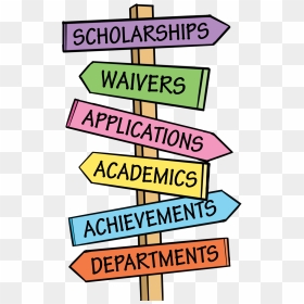 Scholarship Sign Pole Delaney Nye, HD Png Download - sign pole png