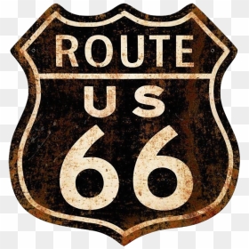 Us Route 66 Sign, HD Png Download - route 66 logo png