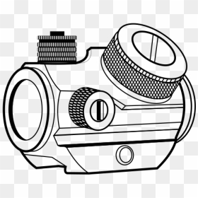 Sketch, HD Png Download - red dot sight png