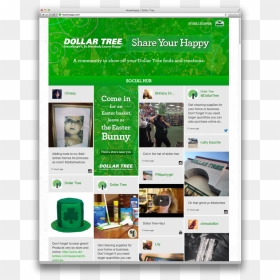 Web Page, HD Png Download - dollar tree png
