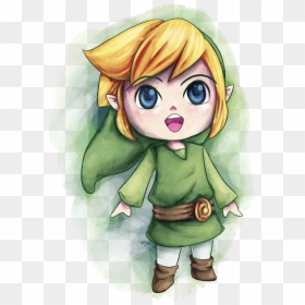 Link Chibi, HD Png Download - wind waker link png