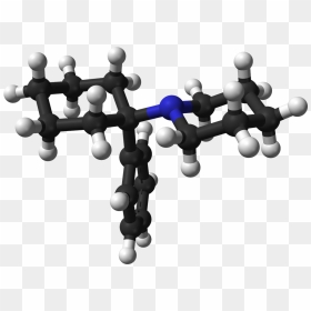 Phencyclidine From Xtal 3d Balls - Pcp Drug, HD Png Download - flakes png