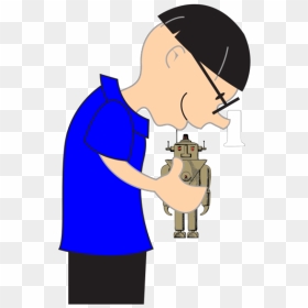 Cartoon Scientist Microscope Png, Transparent Png - scientist clipart png