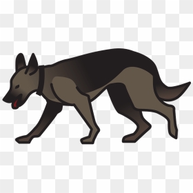 German Shepherd Clipart - Police Dog Clip Art, HD Png Download - german shepherd silhouette png