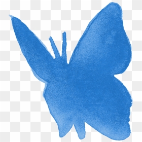 Small Blue, HD Png Download - watercolor butterfly png