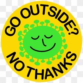 Go Outside No Thanks, HD Png Download - smiling sun png