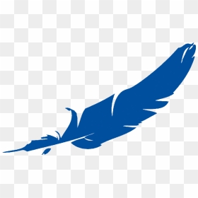 Blue Feather Vodka Clipart Bluefeathervodka Bird - Blue Feather Clipart, HD Png Download - blue feather png