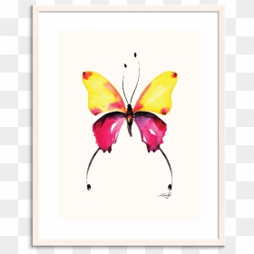 Abstract Art, HD Png Download - watercolor butterfly png