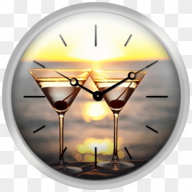 Martinis On Table Outdoors - Sunset Happy Hour, HD Png Download - martini splash png