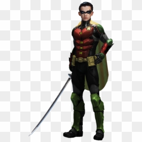 Robin Damian Wayne Transparent Background By Gasa979 - Damian Wayne Injustice Png, Png Download - damian wayne png