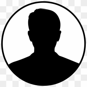 Tim Churchill Clipart , Png Download - Black Silhouette Head In A Circle, Transparent Png - tim drake png