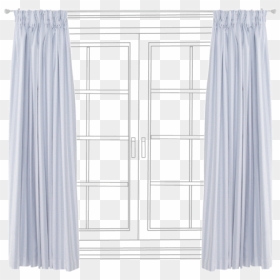 Blackout Curtains Great Little - Transparent Clipart Window With Curtains, HD Png Download - window curtains png