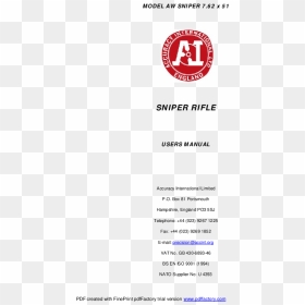Document, HD Png Download - sniper reticle png