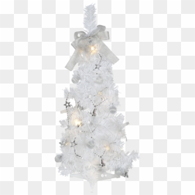 Decorative Tree Minitri - Artificial Christmas Tree, HD Png Download - silver christmas ornament png