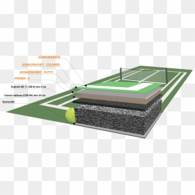 Tennis Court Construction Details, HD Png Download - basketball court lines png