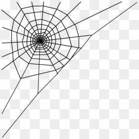 Spider Web Corner - Spider Web Corner Vector, HD Png Download - spider web tattoo png