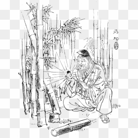 Bamboo Cutter Story Japan, HD Png Download - japanese tree png