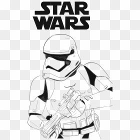 First Order Stormtrooper Coloring Page , Png Download - Storm Trooper Star Wars Coloring Pages, Transparent Png - first order stormtrooper png