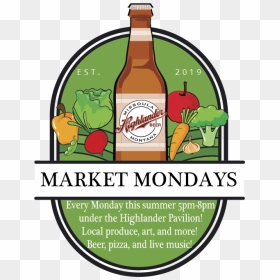 Market Mondays Graphic Final - Glass Bottle, HD Png Download - summer rae png